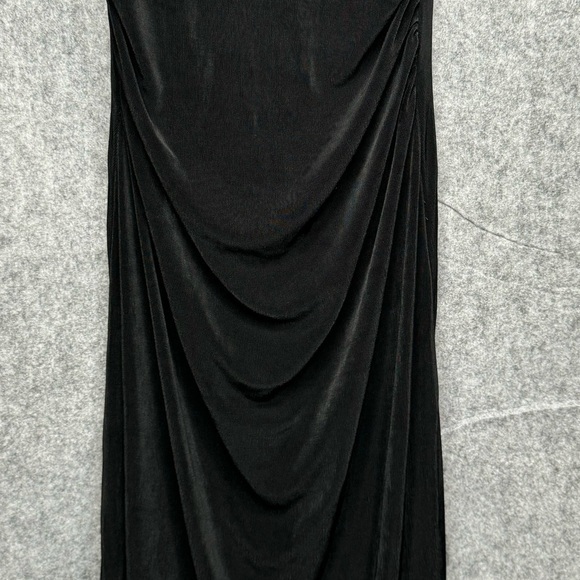 Boston Proper Sleeveless Ruched Acetate/Spandex Dress in Black- Sz S - Picture 4 of 5
